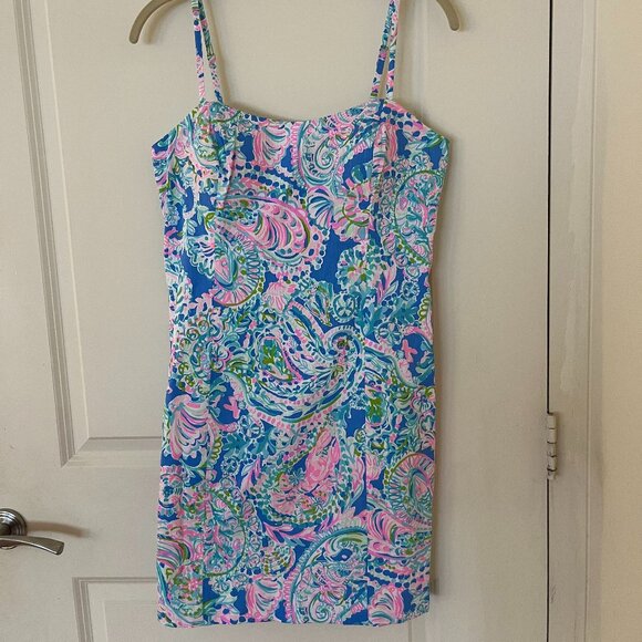 Lilly Pulitzer Shelli Stretch Dress sz 8 - Picture 3 of 5